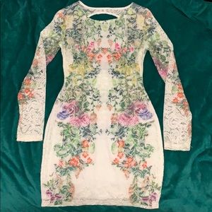 XXI - beige hollowed-out dress